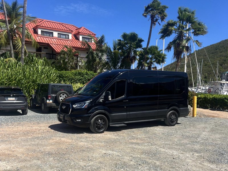 Group of travelers in St. Thomas